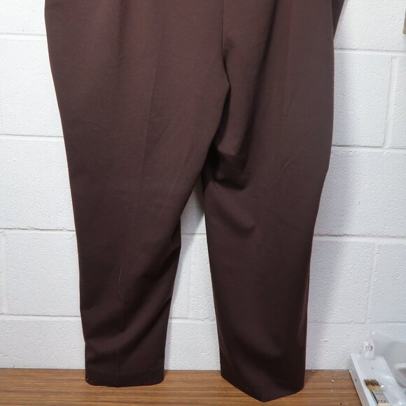 Susan Graver Women's Petite Brown Dress Pants in Size 28WP - Picture 3 of 9